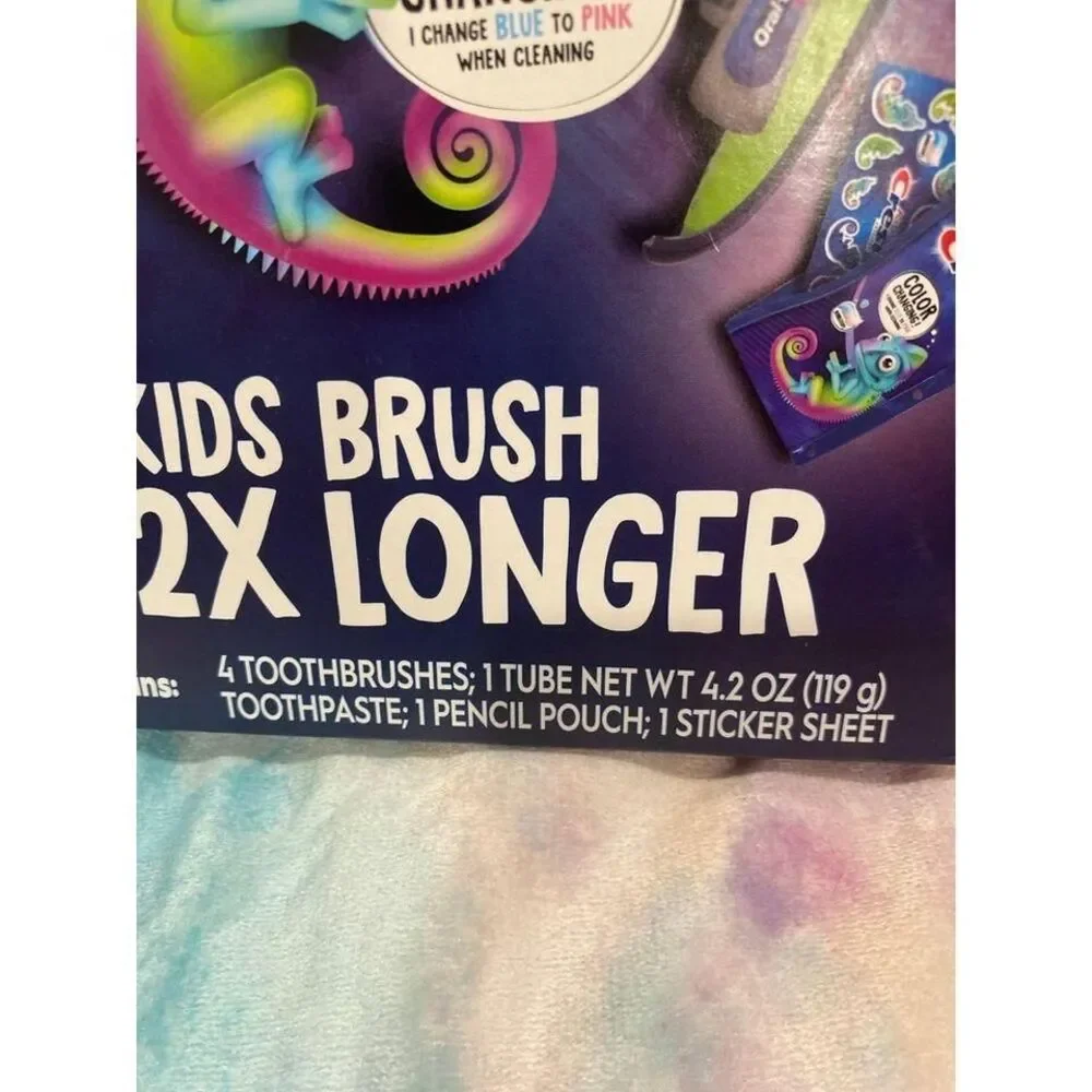 Special Edition Holiday Pack Kids 4 toothbrushes , 1 tube Toothpaste +‎